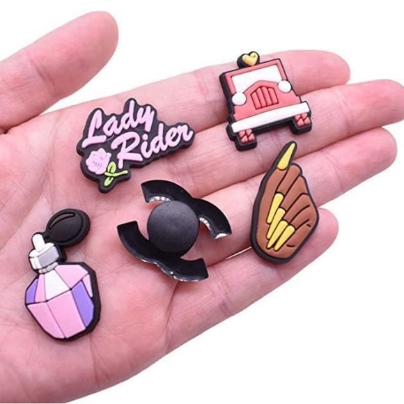 Black Girl Magic Melanin Shoe Charms Jibbitz Set For Crocs - Picture 5 of 5